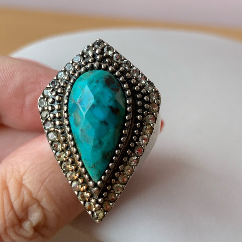 Sterling Silver Turqoise Ring - image 6